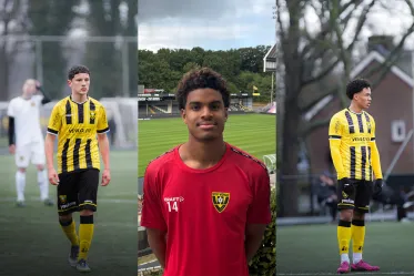 Drie jeugdspelers opgeroepen voor nationale ploegen