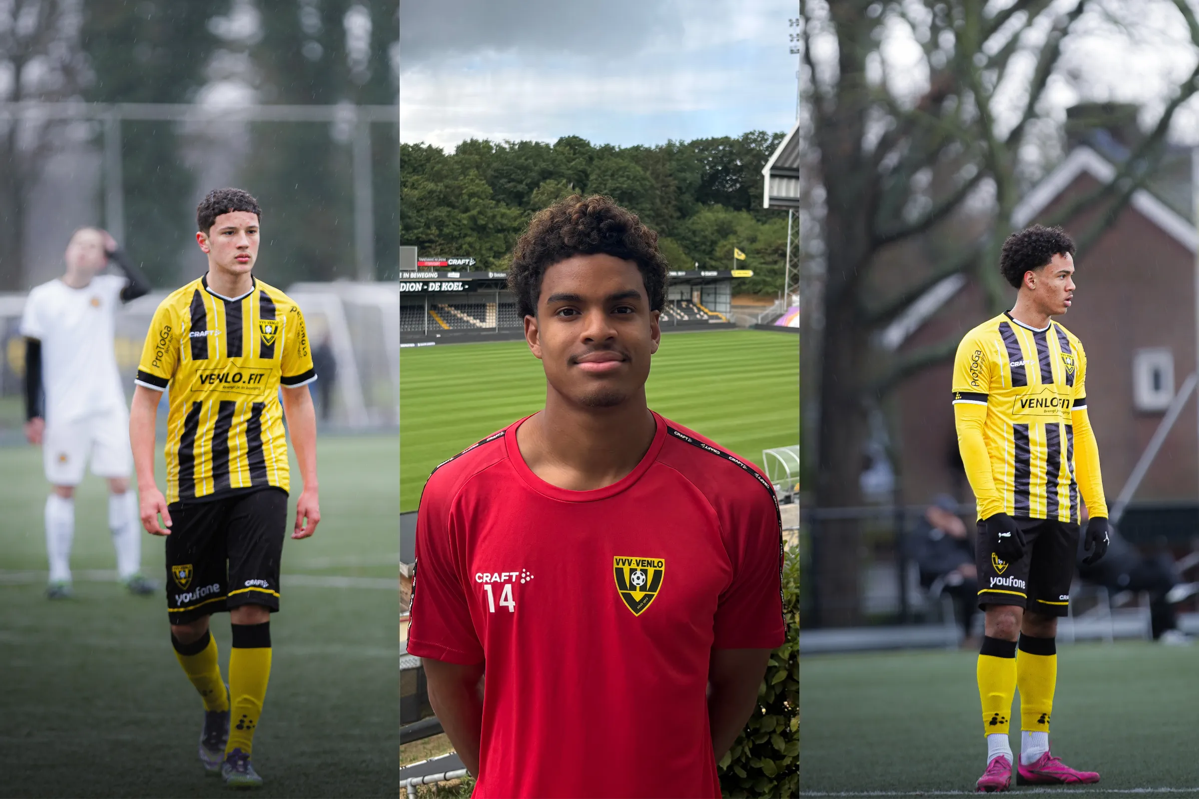 Drie jeugdspelers opgeroepen voor nationale ploegen