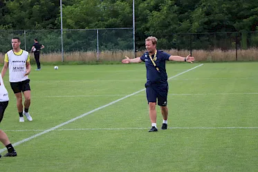Selectie VVV-Venlo op trainingskamp in Horst